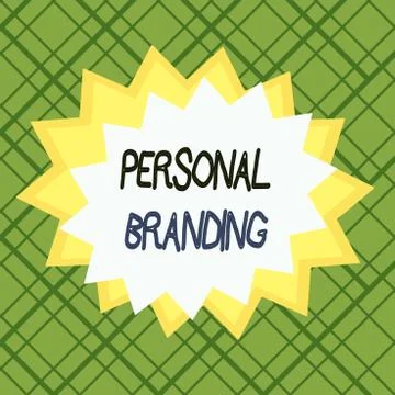 Writing note showing Personal Branding. Business photo showcasing process of Illustrazione stock