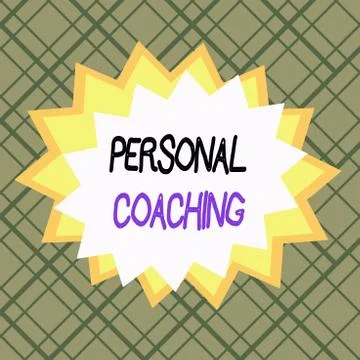 Writing note showing Personal Coaching. Business photo showcasing relationship 스톡 일러스트