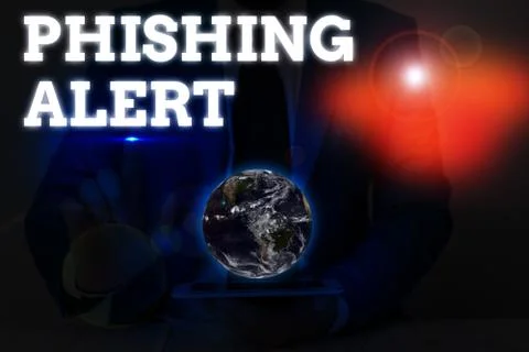 Writing note showing Phishing Alert. Business photo showcasing Be cautious to Stock Photos