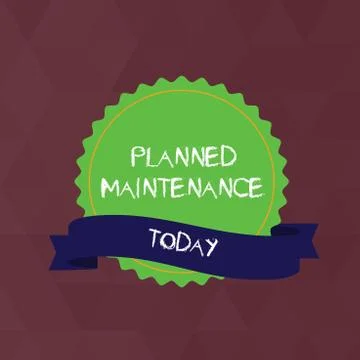Writing note showing Planned Maintenance. Business photo showcasing reventive Stock Illustration