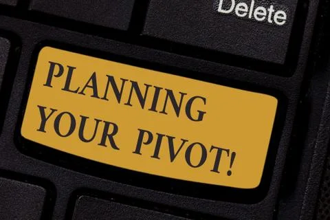 Writing note showing Planning Your Pivot. Business photo showcasing path that Stock Photos