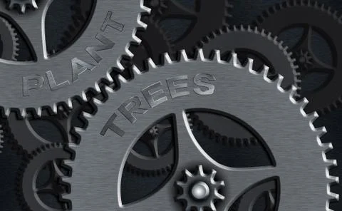 Writing note showing Plant Trees. Business photo showcasing process of planting 스톡 일러스트