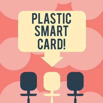 Writing note showing Plastic Smart Card. Business photo showcasing security Stock Illustration