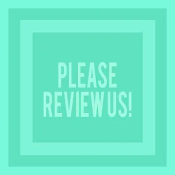 Writing note showing Please Review Us. Business photo showcasing situation or Stock Illustration