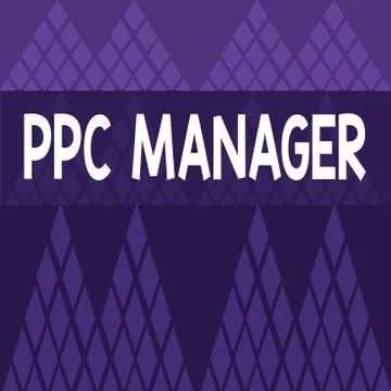 Writing note showing Ppc Manager. Business photo showcasing which advertisers Stock Illustration