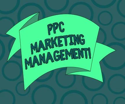 Writing note showing Ppc Marketing Management. Business photo showcasing Stock Illustration