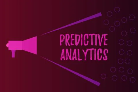 Writing note showing Predictive Analytics. Business photo showcasing Optimize Stockillustratie