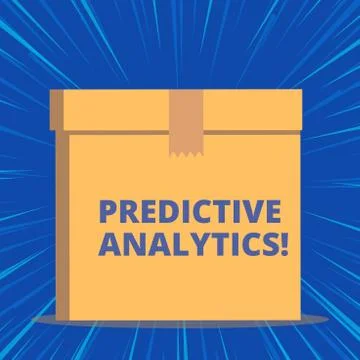 Writing note showing Predictive Analytics. Business photo showcasing Optimize イラスト素材