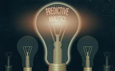 Writing note showing Predictive Analytics. Business photo showcasing Optimize イラスト素材
