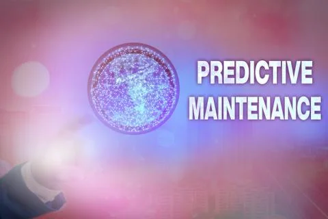 Writing note showing Predictive Maintenance. Business photo showcasing Predict Stock Photos