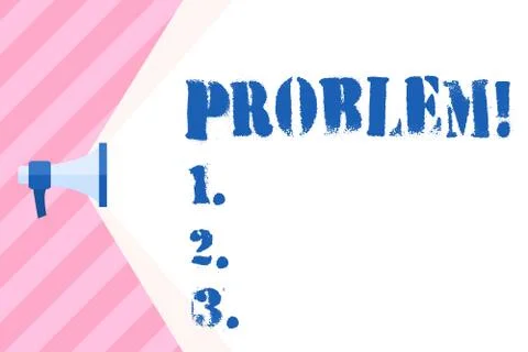 Writing note showing Problem. Business photo showcasing Trouble that need to be 스톡 일러스트