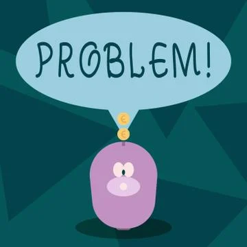 Writing note showing Problem. Business photo showcasing Trouble that need to be Illustrazione stock