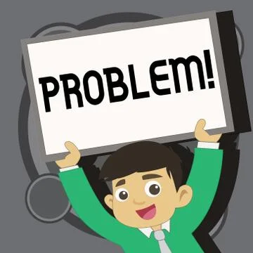 Writing note showing Problem. Business photo showcasing Trouble that need to be イラスト素材