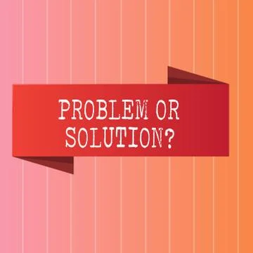 Writing note showing Problem Or Solutionquestion. Business photo showcasing イラスト素材