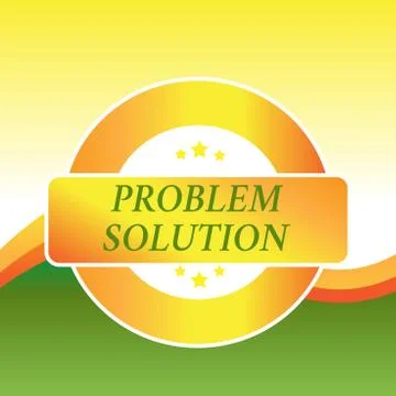 Writing note showing Problem Solution. Business photo showcasing solving Stock Illustration