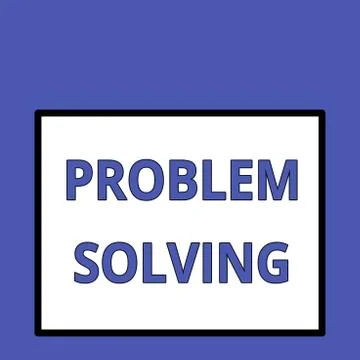 Writing note showing Problem Solving. Business photo showcasing process of Illustrazione stock