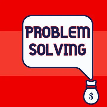 Writing note showing Problem Solving. Business photo showcasing process of Illustrazione stock