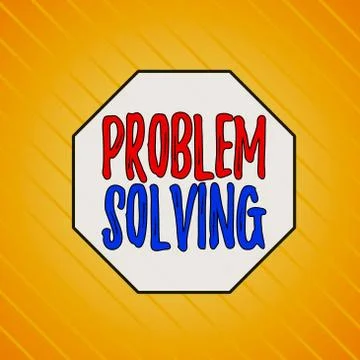 Writing note showing Problem Solving. Business photo showcasing process of 스톡 일러스트