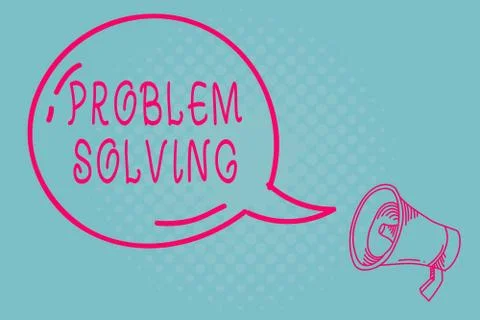 Writing note showing Problem Solving. Business photo showcasing having a good 스톡 일러스트