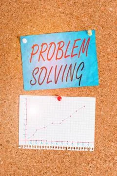 Writing note showing Problem Solving. Business photo showcasing process of Stock Photos