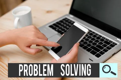 Writing note showing Problem Solving. Business photo showcasing process of Stock Photos