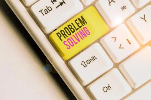 Writing note showing Problem Solving. Business photo showcasing process of Stock Photos