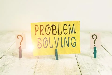 Writing note showing Problem Solving. Business photo showcasing to find an Stock Photos