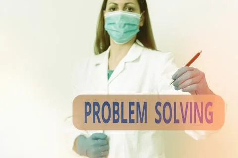 Writing note showing Problem Solving. Business photo showcasing process of Stock Photos