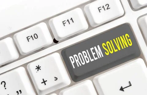 Writing note showing Problem Solving. Business photo showcasing process of... Foto stock