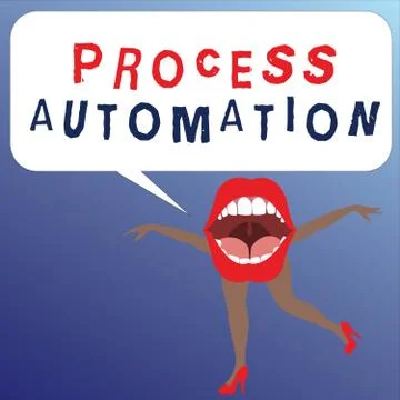 Writing note showing Process Automation. Business photo showcasing 스톡 일러스트