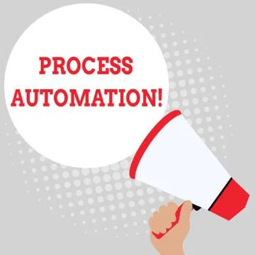 Writing note showing Process Automation. Business photo showcasing 스톡 일러스트