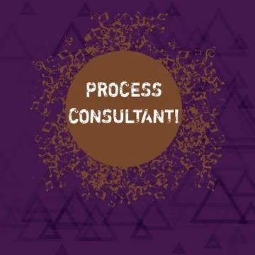 Writing note showing Process Consultant. Business photo showcasing someone Illustration