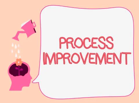 Writing note showing Process Improvement. Business photo showcasing Optimization 库存插图