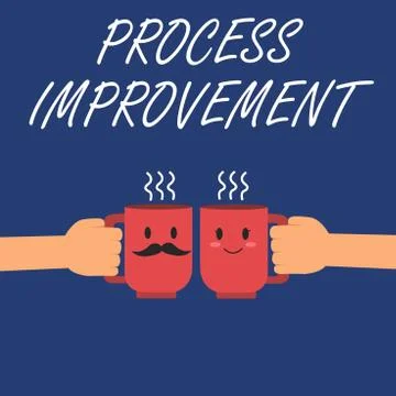 Writing note showing Process Improvement. Business photo showcasing Optimizat 스톡 일러스트