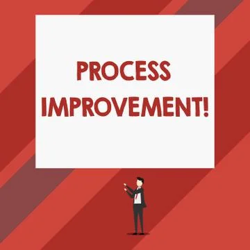 Writing note showing Process Improvement. Business photo showcasing Optimization Stock Illustration