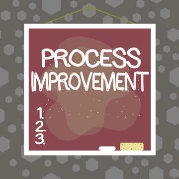 Writing note showing Process Improvement. Business photo showcasing ongoing Illustrazione stock