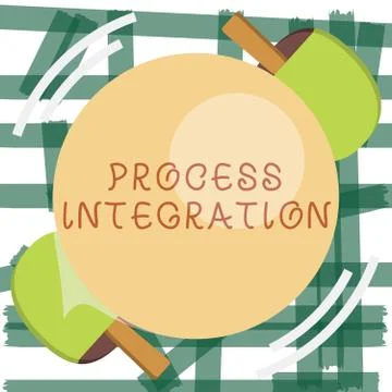 Writing note showing Process Integration. Business photo showcasing Connectiv Stock Illustration