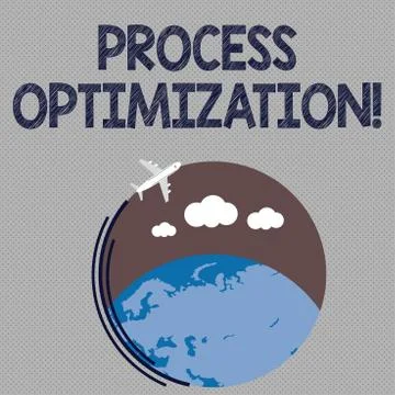 Writing note showing Process Optimization. Business photo showcasing improves Stock Illustration
