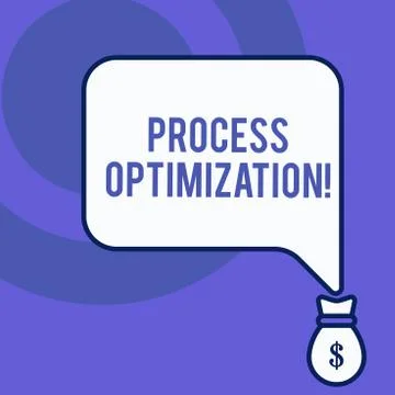 Writing note showing Process Optimization. Business photo showcasing Improve 库存插图