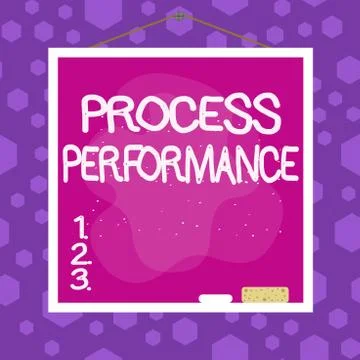 Writing note showing Process Perforanalysisce. Business photo showcasing measure Stock Illustration