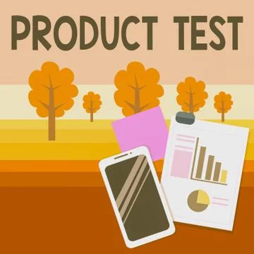 Writing note showing Product Test. Business photo showcasing process of Stock Illustration