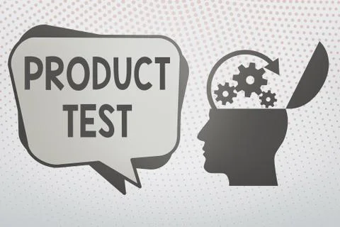Writing note showing Product Test. Business photo showcasing process of Stock Illustration