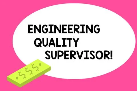 Writing note showing Production And Maintenance Supervisor. Business photo Stock Illustration