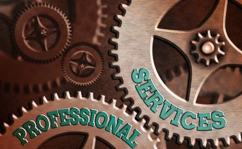 Writing note showing Professional Services. Business photo showcasing offer Stock Illustration