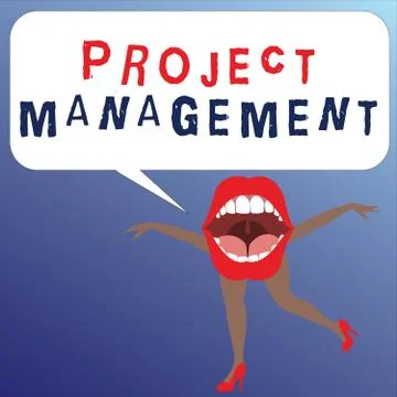 Writing note showing Project Management. Business photo showcasing Applicatio Stock Illustration