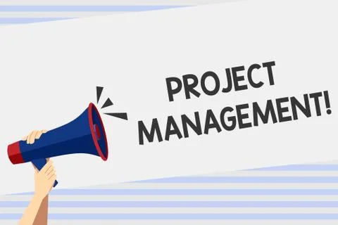 Writing note showing Project Management. Business photo showcasing practice o イラスト素材