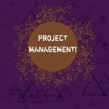 Writing note showing Project Management. Business photo showcasing method of 스톡 일러스트