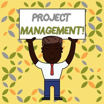 Writing note showing Project Management. Business photo showcasing Application Stock Illustration