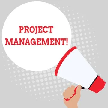 Writing note showing Project Management. Business photo showcasing Application Illustrazione stock