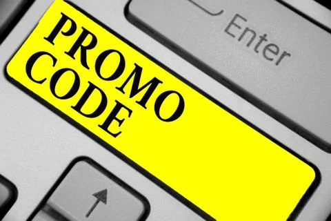 Writing note showing Promo Code. Business photo showcasing digital numbers that Foto stock